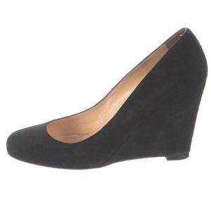 Christian Louboutin Black Suede Wedges